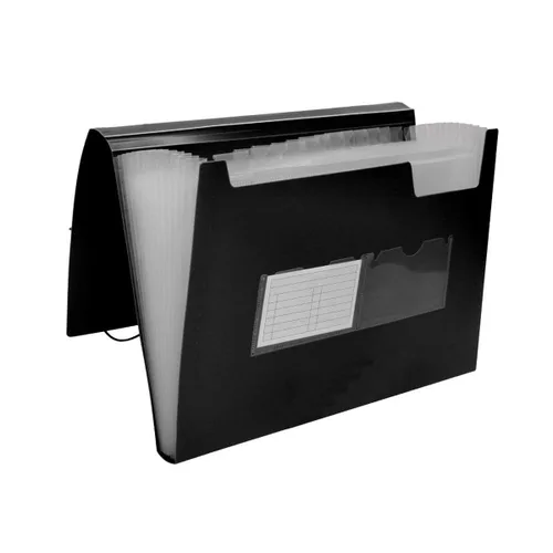Vista 3 de Carpeta Clasificadora Liderpapel FU35 Negro A4