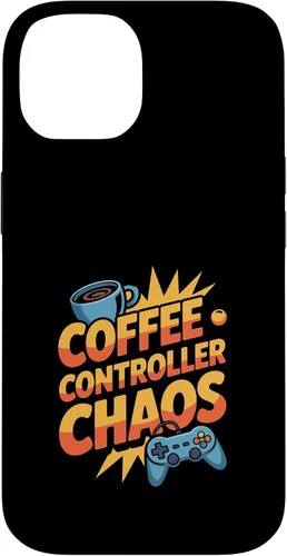 Vista 4 de Coffee Controller and Chaos Gamer Parents Mom and Dad Case for iPhone XR