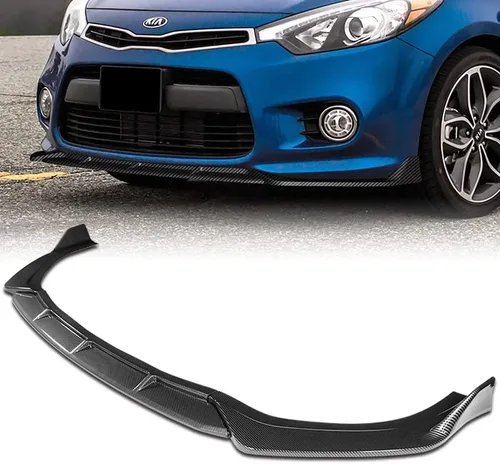 Vista 8 de 3 piezas ABS estilo STP parachoques delantero alerón divisor lateral kit de protección compatible con Kia Forte Koup 2DR Coupe 2014-2016, 2015