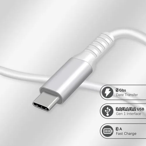 Vista 4 de INWECH Cable de enlace de 20 pies compatible con Quest 21 y PCSteamVR transferencia de datos de alta velocidad y carga USB 30 a USB C