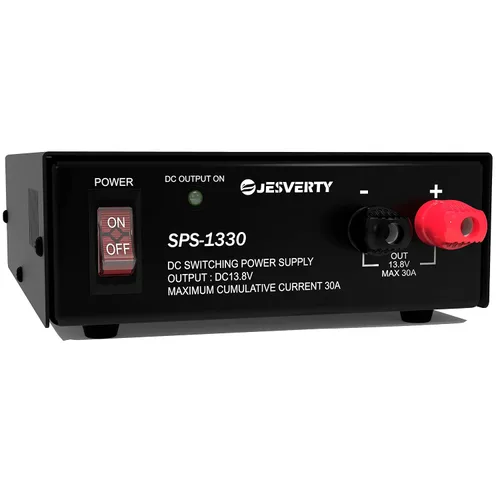 Vista 11 de PS-30SWX fuente de alimentación universal de banco regulada DC, convertidor de energía AC a DC, 13.8V (5-15V ajustable) 30A (máx.), con conector