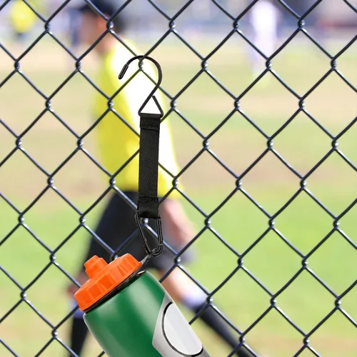 Vista 6 de Linkidea Paquete de 2 ganchos de valla para botella de agua deportiva para apretar, compatibles con Gatorade plástico Squeeze de 30 onzas / 32