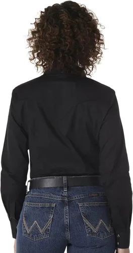 Vista 2 de Wrangler Western Yoke - Camisa de dos broches con solapa para mujer