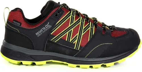 Vista 4 de Regatta Samaris Low II WP - Zapatillas de senderismo AW18 Negro Fiesta Rojo