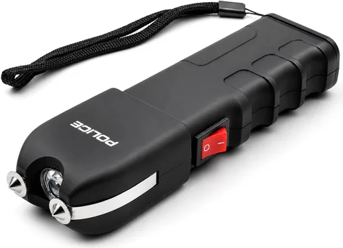 Vista 2 de Police 928, Extreme Voltage, pistola paralizante resistente, recargable, con linterna LED y función contra secuestros