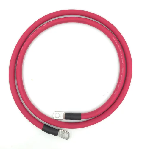 Vista 4 de End Game Cables de batería de calibre 6 AWG Premium, fabricados en EE.UU., positivo o negativo, rojo o negro, cables de batería de repuesto