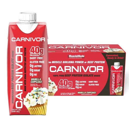 Vista 7 de MuscleMeds Carnivor RTD Sampler Pack de proteínas listas para beber, sin lactosa, sin azúcar, proteína aislada de res, construcción muscular