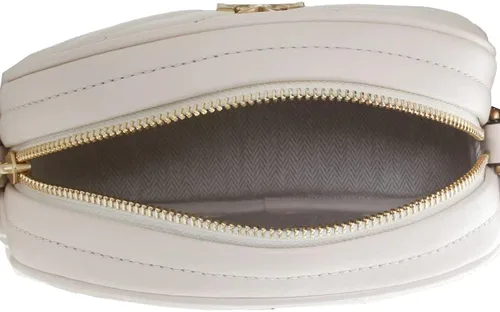 Vista 9 de Tory Burch Kira Chevron - Bolsa pequeña para cámara, Crema