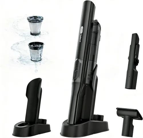 Vista 10 de Apical Life EV1395 Aspiradora inalámbrica de mano - 75W 12000Pa de succión fuerte, tiempo de funcionamiento de 14-24 minutos, recipiente de polvo