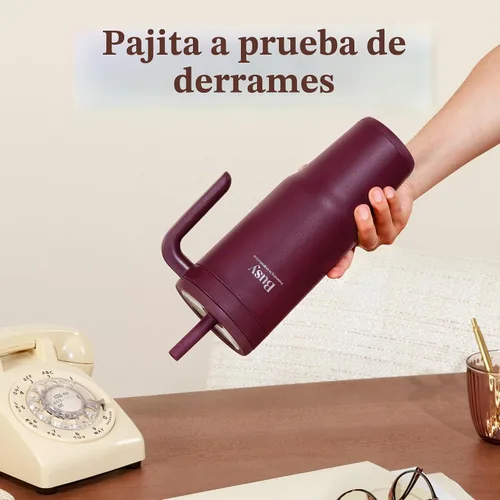 Vista 5 de REDUCE Chiller - Vaso térmico aislado al vacío de 40 onzas con pajita de silicona a prueba de derrames, tapa de Tritán sostenible con marcadores