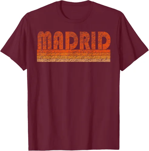 Vista 12 de clásico Retro Madrid playera, hombre 3XL, Asphalt Negro