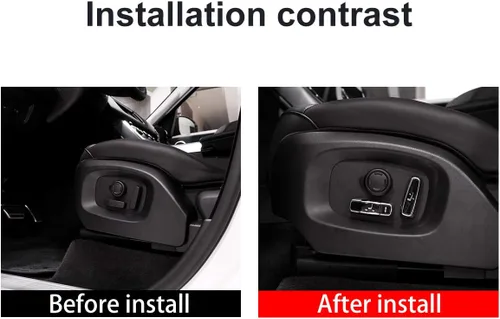 Vista 2 de YIWANG ABS 4 piezas de ajuste de asiento botón de ajuste accesorios para Land Rover Range Rover Velar 2016-2019, para Land Rover Range Rover