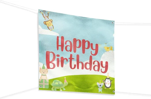 Vista 91 de Cartel de baby shower para uso en interiores y exteriores de 4 x 1 pies, pancarta grande personalizada y letreros con cuerda para colgar, telón