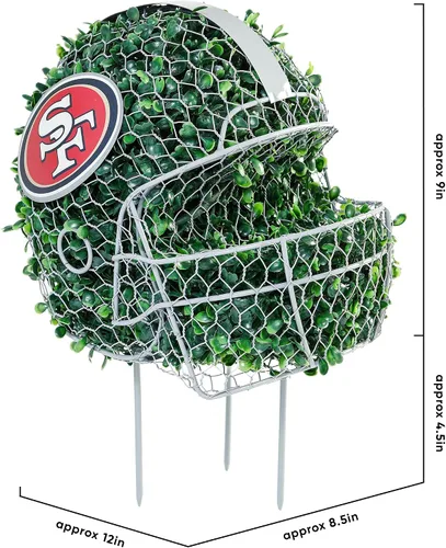 Vista 3 de FOCO NFL Womens NFL Team Football Helmet Topiary Figure