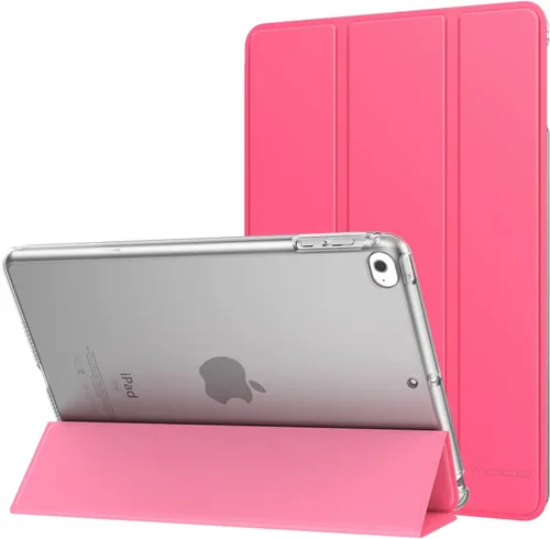 Vista 38 de MoKo Funda para iPad mini 5 2019/Mini 4 2015 (5ta/4ta Generación 7.9 pulgadas), funda delgada y ligera con soporte, con protector traslúcido