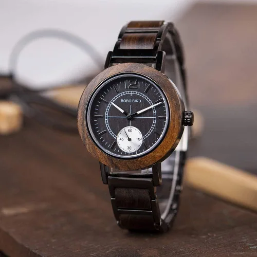 Vista 3 de BOBO BIRD Relojes de pulsera de cuarzo de moda para mujer con estilo casual