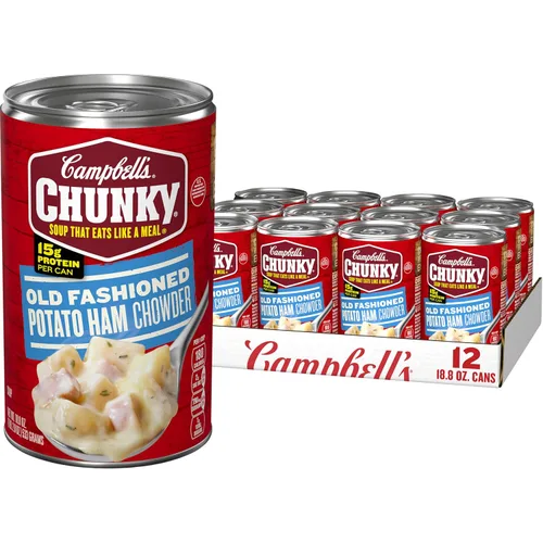 Vista 14 de Sopa Campbell’s Chunky, sopa de frijoles con jamón, lata de 19 Oz
