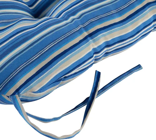 Vista 98 de Greendale Home Fashions Juego de 2 cojines de asiento y respaldo para exteriores, diseño Adobe Stripe 2