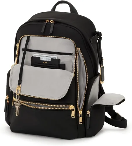 Vista 2 de TUMI Mochila Celina para mujer, NegroOro, Mochila Voyageur Celina