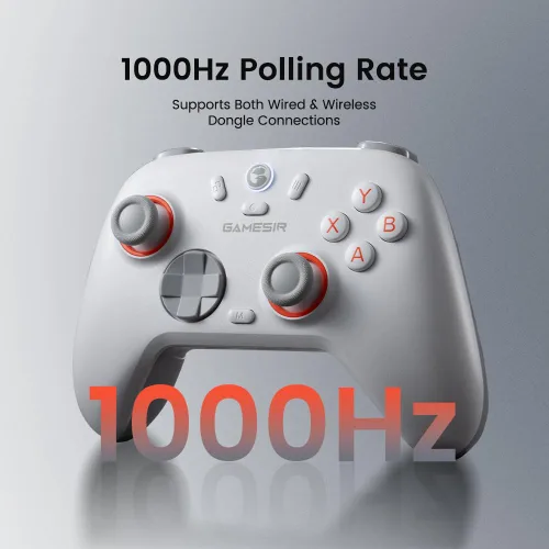 Vista 3 de GameSir Nova Lite 2 Wireless PC Controller with Hall Effect Joysticks & Triggers, 2.4G & Wired 1000Hz Polling Rate, Remappable Buttons - Compatible