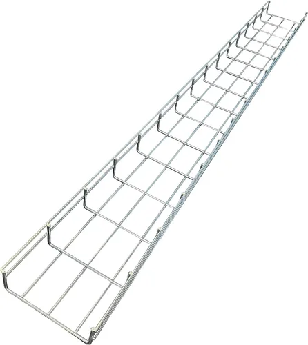 Vista 40 de Kable Kontrol Soporte de piso lateral de 2 pulgadas – Soporte de bandeja de cable de malla de alambre – Bandeja de malla de alambre Cesta de cables