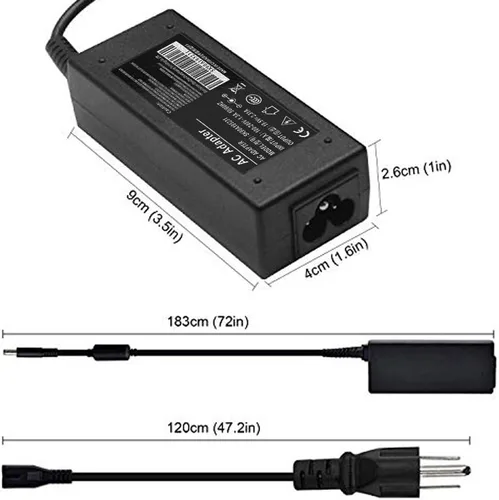 Vista 5 de 45 W 19.5 V 2.31 A AC adaptador cargador portátil compatible con Dell 15 5000 5551 5555 5558 7558 7595 13-7000 7378 7352 7348 11-3000 15-500000000