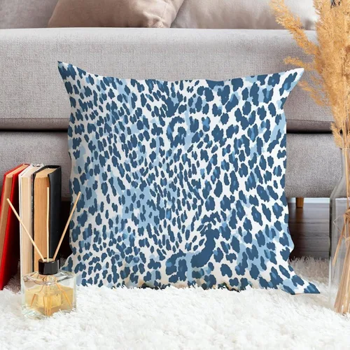 Vista 106 de Funda de cojín decorativa con estampado de guepardo verde peridoto para sofá, funda de almohada verde crema con estampado de leopardo con A-16