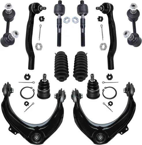 Vista 55 de Detroit Axle - Kit de extremo delantero para Hyundai Sonata XG350 XG300 Kia Optima, 2 brazos de control superiores con juntas de bola, 2 brazos