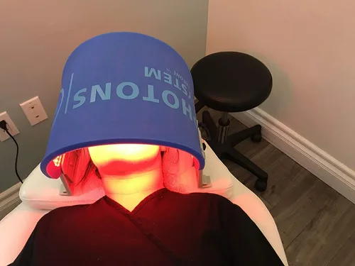 Vista 4 de Terapia de luz roja de Hydraskincare PDT LED para la máquina facial de la terapia del fotón del rejuvenecimiento del cuidado de la piel