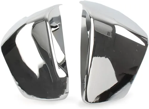 Vista 3 de LIRU Cubierta protectora de panel de batería lateral cromada, cubierta de carenado de plástico ABS de repuesto para Honda Shadow Aero VT400