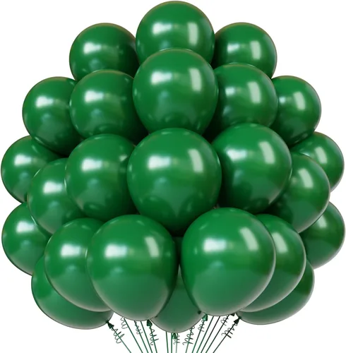 Vista 10 de Globos de látex dorados, 55 globos dorados metálicos de 12 pulgadas con 1 cinta para cumpleaños, graduación, baby shower, decoración de fiesta