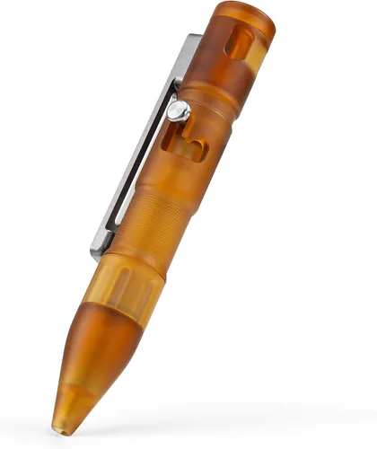 Vista 8 de MecArmy TPX10 Mini bolígrafo táctico de acción de perno de titanio con repuesto reemplazable, pequeño bolígrafo táctico EDC con cola giratoria