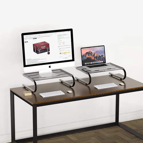Vista 3 de Simple Houseware – 2 unidades de estante de malla para monitor