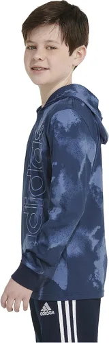 Vista 6 de adidas Boys' Long Sleeve Hooded Printed Tee