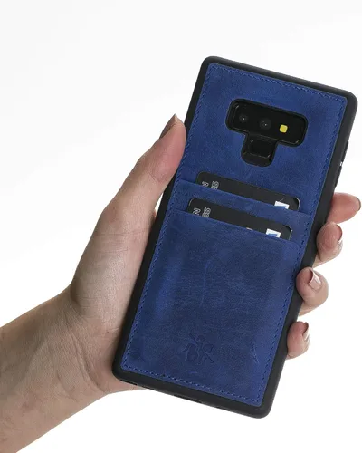 Vista 4 de Venito Capri - Funda de piel tipo cartera compatible con Samsung Galaxy Note 9 (6.4 pulgadas), extra segura, con bloqueo RFID y cubierta trasera