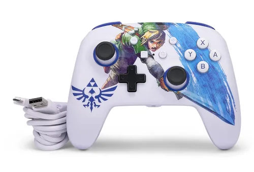 Vista 9 de PowerA Enhanced Wired Controller for Nintendo Switch - Master Sword Attack Zelda Link