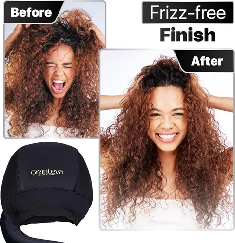 Vista 8 de Gorro de pelo de acondicionamiento profundo, accesorio de secadora con capucha para aceite caliente, máscaras y tratamientos de proteínas, tapa