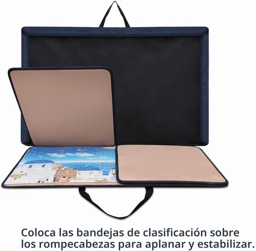 Vista 6 de Becko US Tablero de rompecabezas de 1000 piezas, estuche portátil
