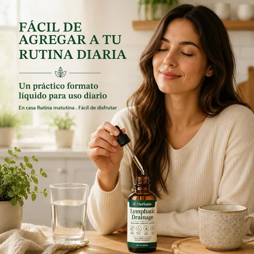 Vista 2 de Herbalia Drenaje Linfatico, gotas herbales de apoyo linfático 1pcs