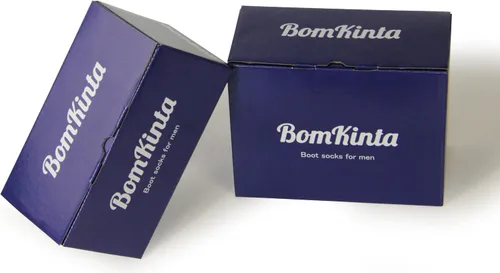 Vista 2 de BomKinta Calcetines para botas para hombre, calcetines de invierno sólidos gruesos y cálidos, talla 7-12