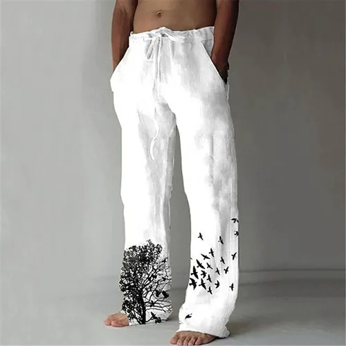 Vista 2 de Febecool Pantalones de ocio remoto para hombre, pantalones deportivos de moda, pantalones de fitness, pantalones holgados con bolsillos