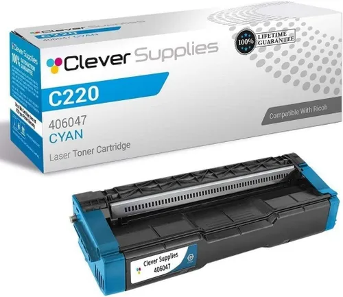 Vista 7 de CS - Cartucho de tóner compatible para Ricoh C220 406046 Color negro láser Aficio SP C220 Aficio SP C220A Aficio SP C220DN Aficio SP C220N Aficio SP