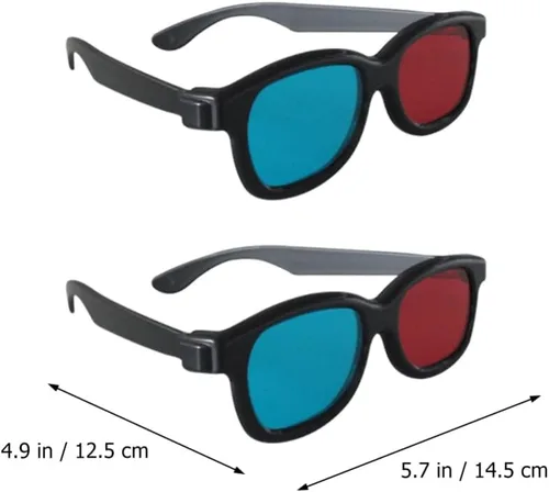 Vista 5 de Proyector 3D rojo, 20 unidades, 3 marcos, gafas de estilo 3D para juegos de películas en 3D, lentes de visualización 3D, computadoras portátiles