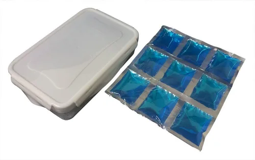 Vista 2 de Nicole Miller - Bolsa para almuerzo con aislamiento de 11 pulgadas / Enfriador portátil con contenedor Sandwich y paquete de hielo, Púrpura
