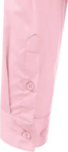 Vista 5 de Doublju - Camiseta básica de manga 34 con cuello de botón para mujer