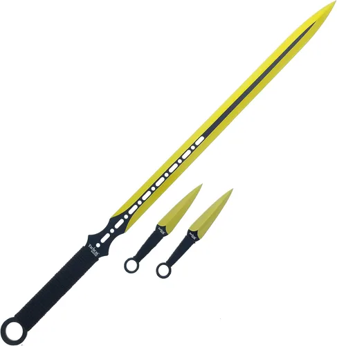 Vista 11 de Juego de machete con cuchillos de lanzamiento. para camping, deportes al aire libre y colecciones