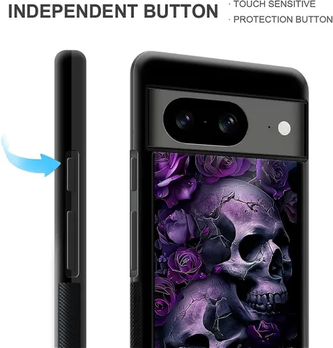 Vista 519 de Compatible con Google Pixel 4A 5G Mobile Case Creative Acrylic Panel trasero Silicona Protección Grip especialmente diseñado para Google Pixel 4A 5G