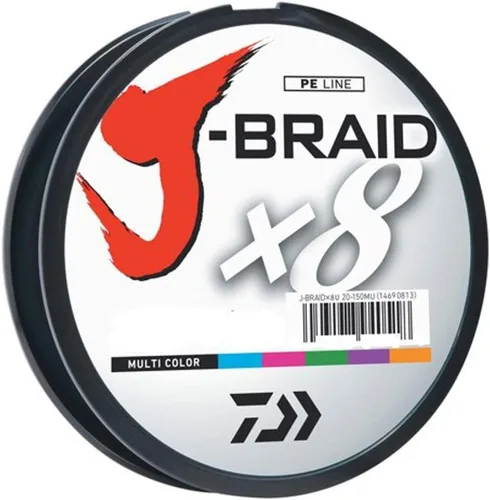 Vista 7 de Línea Trenzada Redonda Tejida de 8 Hilos Daiwa J-Braid 300M