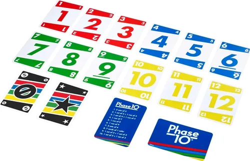Vista 5 de Mattel Games UNO, Phase 10 and Pic Flip Bundle, 3 juegos de cartas Mattel en lata de almacenamiento decorativa, para niños, familia y adultos, 7