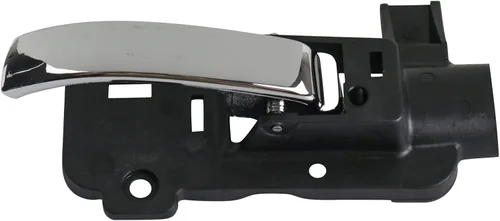 Vista 46 de TRQ Manija de puerta interior delantera izquierda cromada y negra para el lado del conductor compatible con Ford F-150 2012-2014